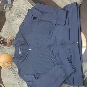 Nike Golf Tour Performance Mens Dri-Fit Activewear Full Zip Blue Teal Jacket L